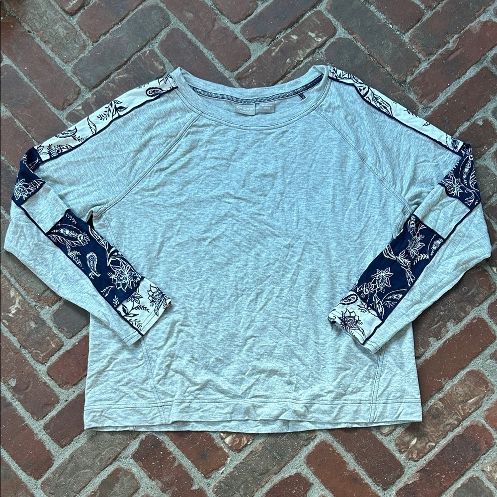 Chico’s Zenergy Patchwork Long Sleeve Top